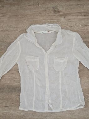 Vintage Johnny Was Button-down Shirt With Bell Sleeves